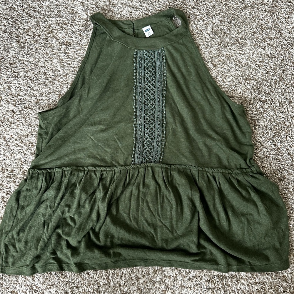 Old Navy Olive Green halter top XXL